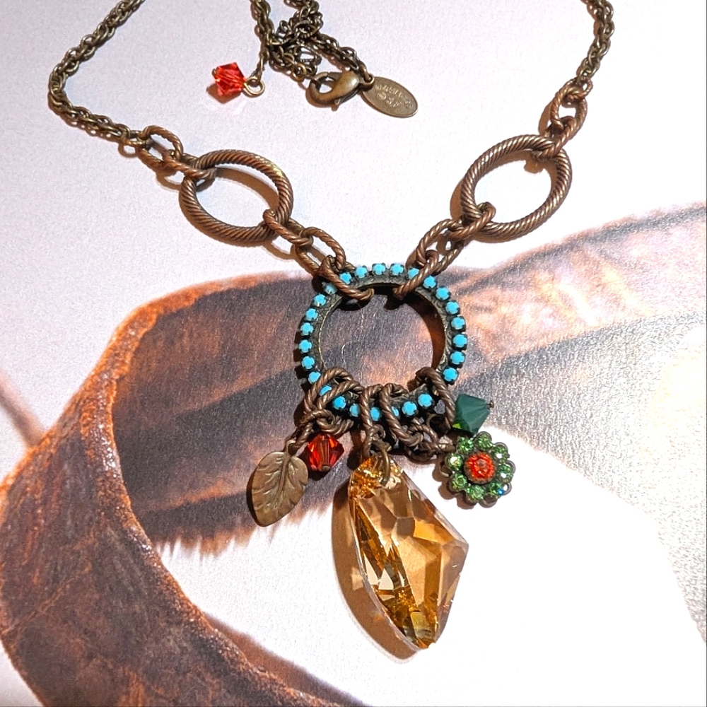 VTG Liz Paiacios Swarovski Crystal Necklace - Picture 3 of 7